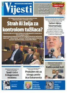 Naslovna strana “Informacije CG” za 11. jul 2026. godine