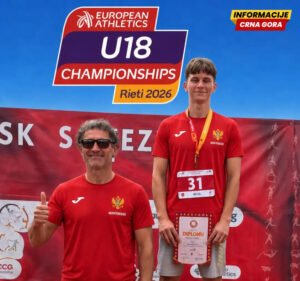 Martinović ernogorskim rekordom izborio polufinale u Rietiju