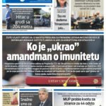 Naslovna strana “Informacije CG” za 17. jul 2026. godine