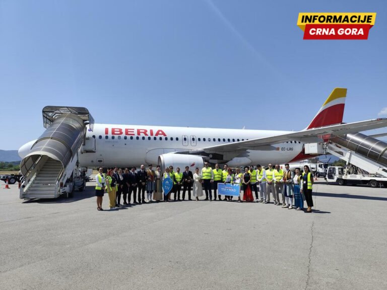 "Iberia" leti iz Madrida za Tivat dva puta nedjeljno