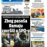 Naslovna strana “Informacije CG” za 21. jul 2026. godine