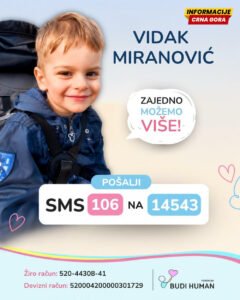 Dvogodišnjem Vidaku potrebna pomoć za nastavak liječenja