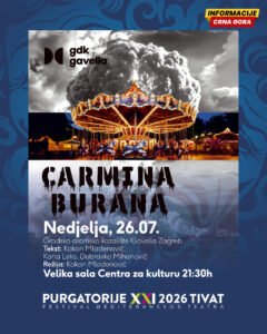 “Carmina Burana” u nedjelju na Purgatorijama