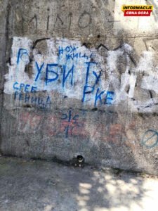Novi uvredljivi grafiti osvanuli u Bijelom Polju: “Nož, žica, Srebrenica” i “Selite se Turci”