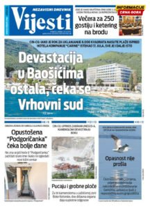 Naslovna strana “Informacije CG” za 26. jul 2026. godine