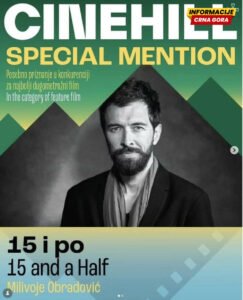 Obradovićev film “15 i po” osvojio Specijalno priznanje Cinehill festivala