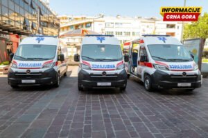 Hitna pomoć dobila tri nova sanitetska vozila za jedinice u Podgorici, Kotoru i Ulcinju