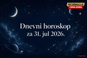 Dnevni horoskop za petak, 31. jul 2026.