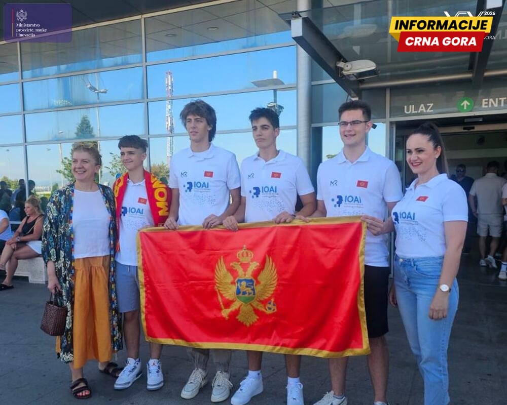 Crna Gora prvi put ima predstavnike na Međunarodnoj olimpijadi iz vještačke inteligencije