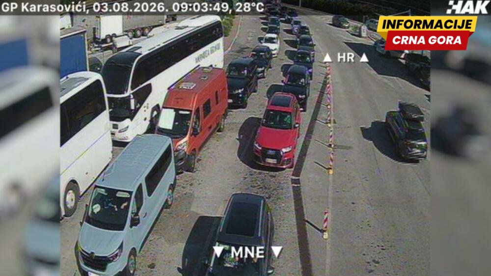 Više od 54.000 osoba prešlo granične prelaze u Herceg Novom u nedjelju