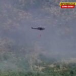 VIDEO Vazduhoplovci Vojska Crne Gore treći dan gasi požar u Velestovu