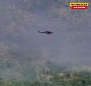 VIDEO Vazduhoplovci Vojska Crne Gore treći dan gasi požar u Velestovu