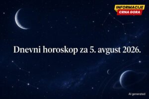 Dnevni horoskop za srijedu, 5. avgust 2026.