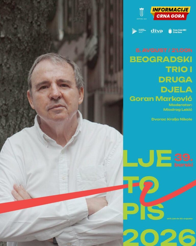 Goran Marković danas na Barskom ljetopisu