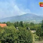 Cetinje: Peti dan borbe s vatrom kod Velestova, požar se širi prema Markovini