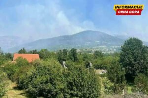 Cetinje: Peti dan borbe s vatrom kod Velestova, požar se širi prema Markovini