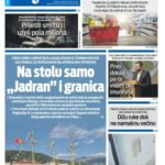 Naslovna strana “Informacije CG” za 8. avgust 2026. godine