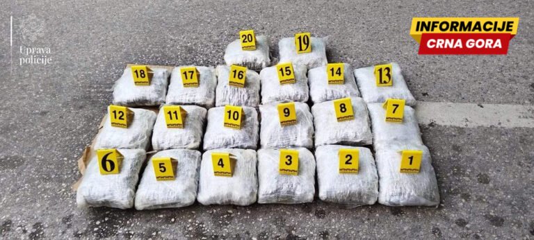 Granična policija zaplijenila 20 kilograma marihuane, uhapšen Zećanin