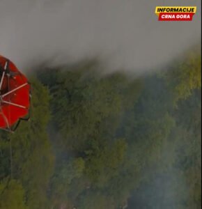 Vazduhoplovstvo VCG gasilo požar u Veljem Dubokom