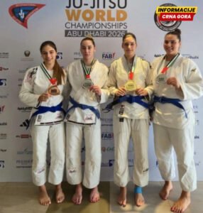 Crnogorskoj dži džicu reprezentaciji 14 medalja na SP u Abu Dabiju