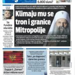 Naslovna strana “Informacije CG” za 11. avgust 2026. godine