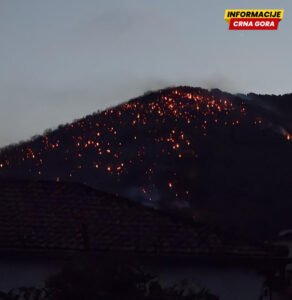 Aktivni požari u Nikšiću, Baru, Herceg Novom i Kolašinu