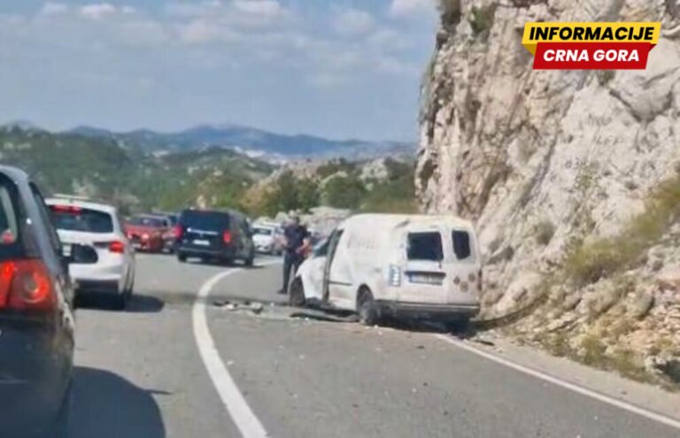 Udes na putu Budva - Cetinje, jedna osoba teško povrijeđena