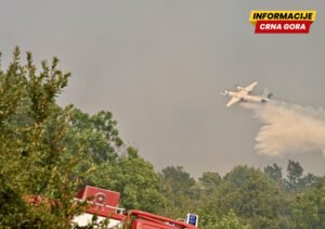 Bečić: Vazduhoplovne snage tokom dana izbacile 369 tona vode na požarišta