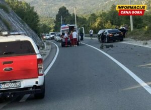 Dvije osobe lakše povrijeđene u udesu na putu Cetinje–Budva