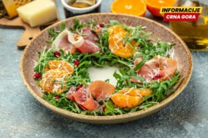 Salata sa pomorandžom, pršutom i rukolom