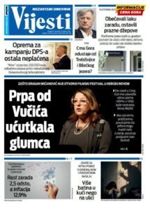 Naslovna strana “Informacije CG” za 27. avgust 2026. godine