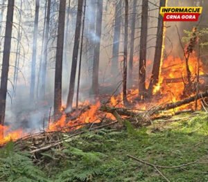 Bijelo Polje: Buknuo veliki požar na Stožeru