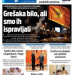 Naslovna strana “Informacije CG” za 30. avgust 2026. godine
