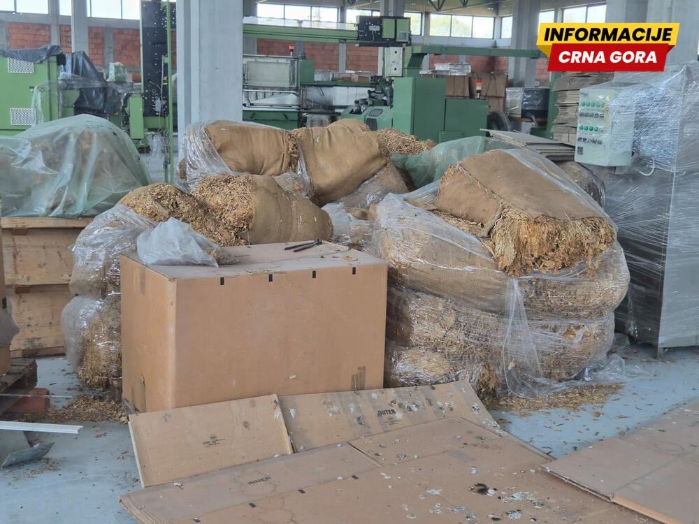UP: U Grbama pronađeno 13,5 tona duvana, mašine i repromaterijal za cigarete, objekat na Mrkićevoj zemlji zapečaćen