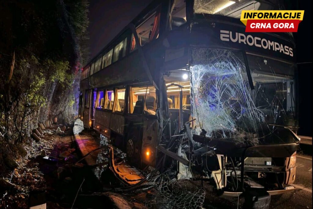 Autobus s podgoričkim đacima udario u stijenu kod Mojkovca