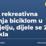 Bar: rekreativna vožnja biciklom u nedjelju, dijele se 23 bicikla