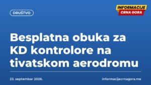 Besplatna obuka za KD kontrolore na tivatskom aerodromu