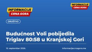 Budućnost Voli pobijedila Triglav 80:58 u Kranjskoj Gori