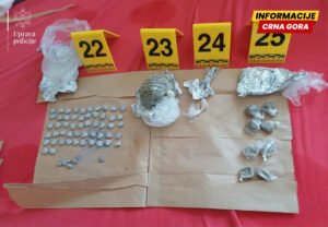 Budva: Zaplijenjeni droga i tablete, uhapšene dvije osobe