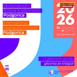 Festival književnosti u Podgorici od 29. septembra do 4. oktobra