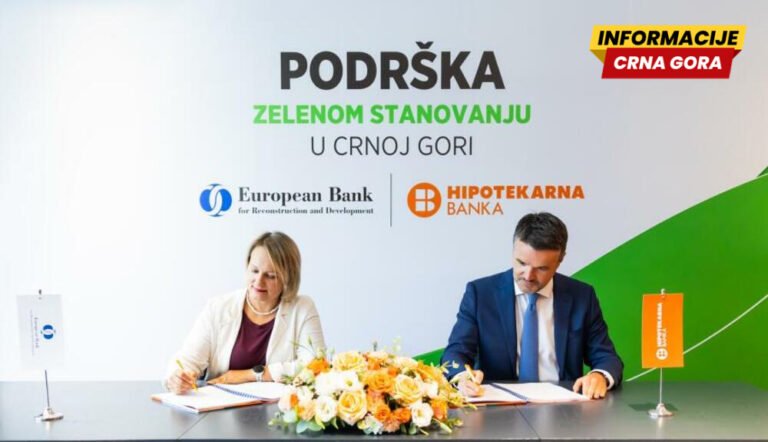 EBRD podržava zeleno finansiranje stanovanja u Crnoj Gori