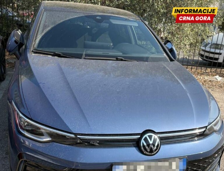 Policija u Ulcinju oduzela Golf VIII koji traži francuski Interpol