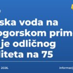 Morska voda na crnogorskom primorju bila je odličnog kvaliteta na 75