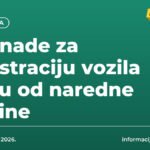 Naknade za registraciju vozila rastu od naredne godine