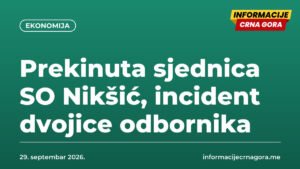 Prekinuta sjednica SO Nikšić, incident dvojice odbornika