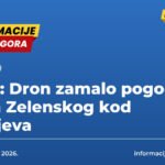 Stere: Dron zamalo pogodio avion Zelenskog kod Kišinjeva
