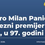 Umro Milan Panić, savezni premijer SRJ, u 97. godini