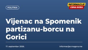 Vijenac na Spomenik partizanu-borcu na Gorici