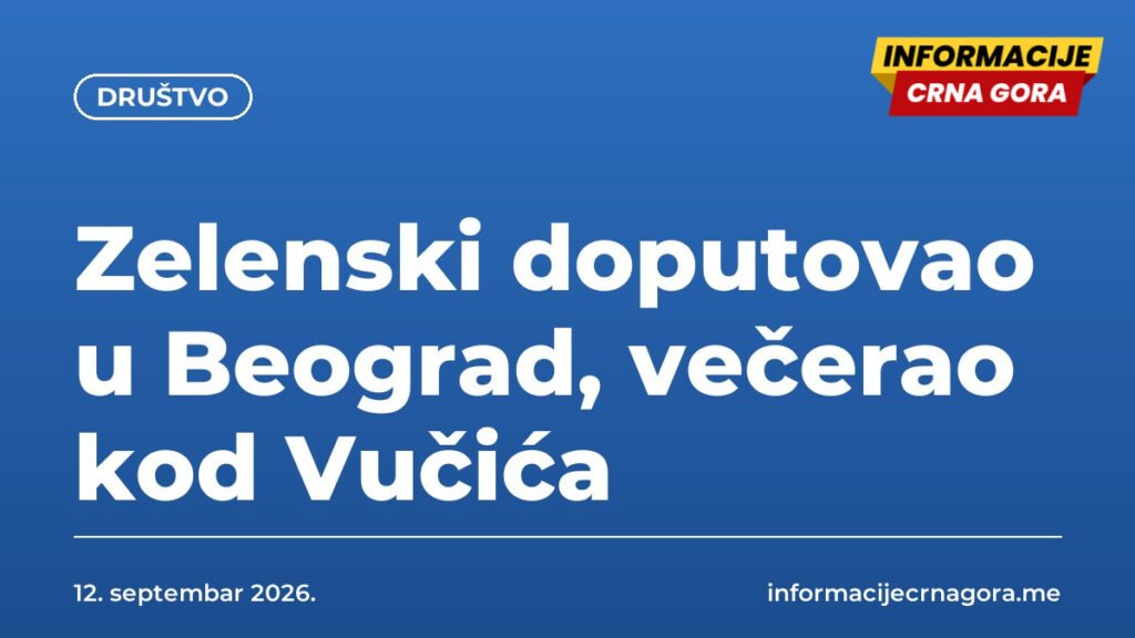 Zelenski doputovao u Beograd, večerao kod Vučića