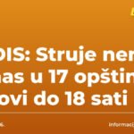 CEDIS: Struje nema danas u 17 opština, radovi do 18 sati